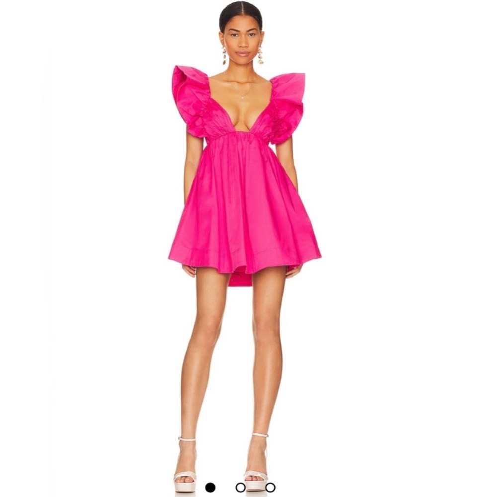 For Love and Lemons Clementine mini dress in pink
